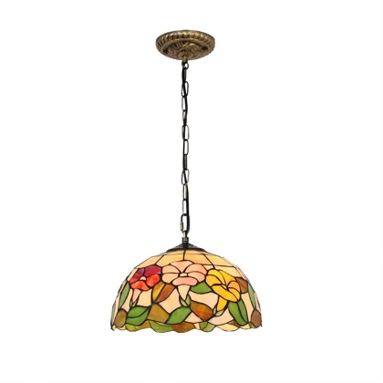 Morning Glory 1-Light Glass Pendant