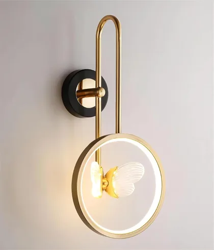 Gold 2-Light Acrylic Wall