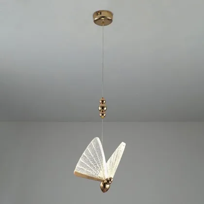 Clear 1-Light Crystal Pendant