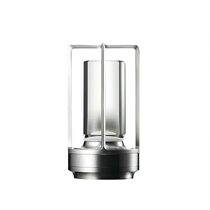 Silver Acrylic, Aluminum, Iron Led