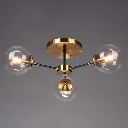 Simple Modern Living Room Bedroom Glass Ceiling Pendant 3