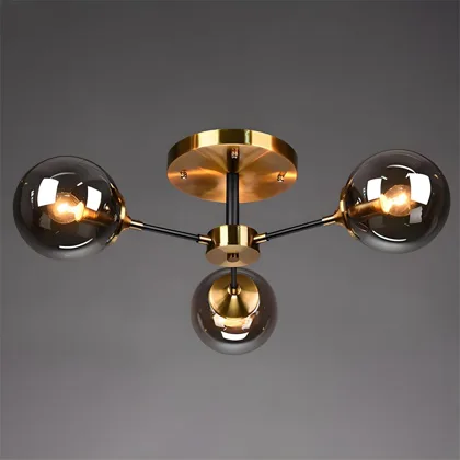 Simple Modern Living Room Bedroom Glass Ceiling Pendant 3