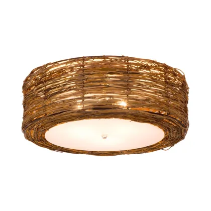 Brown 3-Light Close to Ceiling