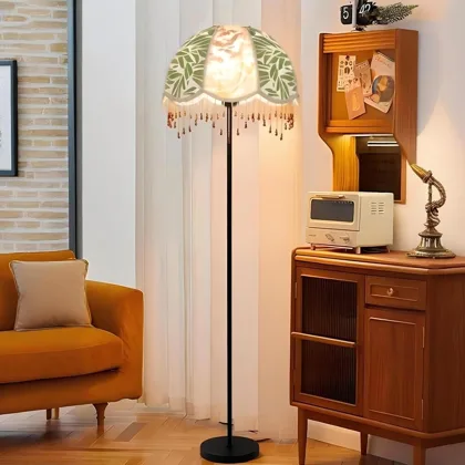 Green 1-Light Floor Lamp