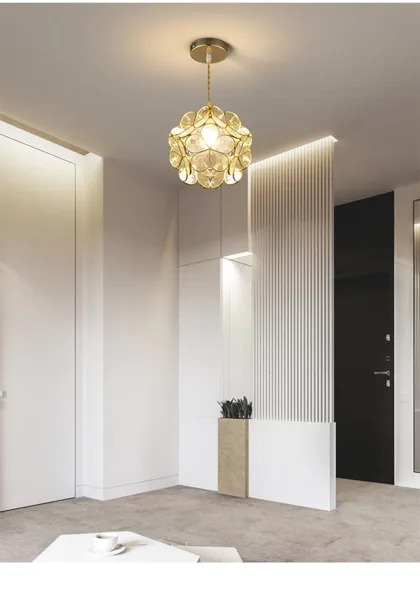Clear 1-Light Glass Ceiling