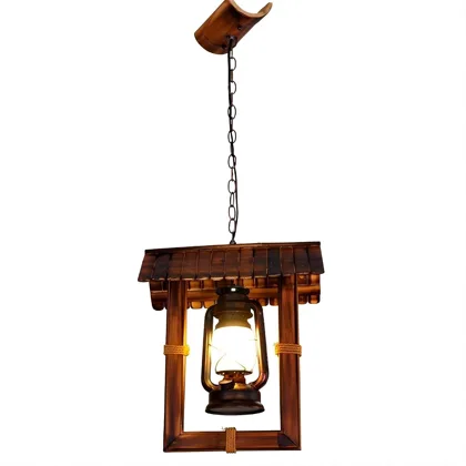 Bronze 1-Light Wood Ceiling