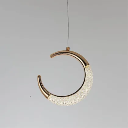 Moon 2-Light Acrylic Pendant