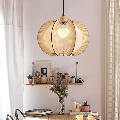 Wood 1-Light Chandelier