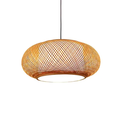 1-Light Bamboo Art Chandelier