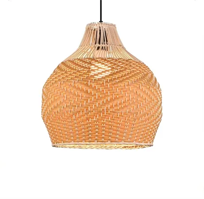 Wabi-Sabi Fuigu Art Chandelier 13.8 inches Creative Art Hand-Woven