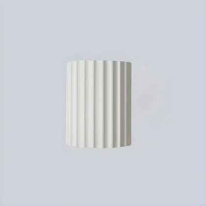 White 2-Light Resin Sconce