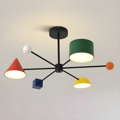 Multicolor 3-Light Iron Radial
