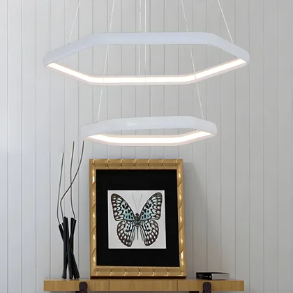 White 1-Light Chandeliers