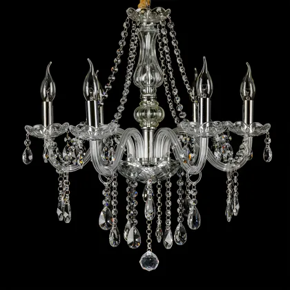 Clear 6-Light Candle Shape