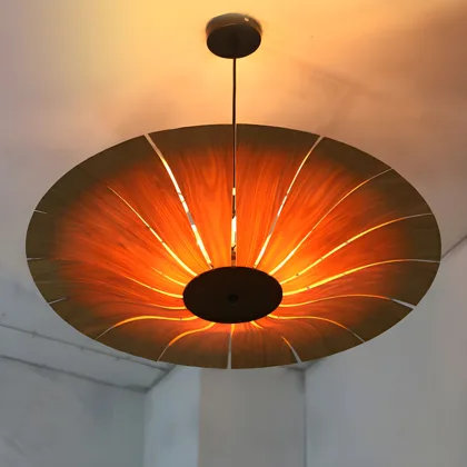 Reddish Brown 3-Light Chandeliers
