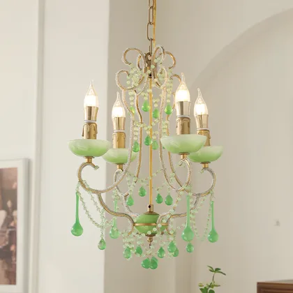 Green 4-Light Candle Shape
