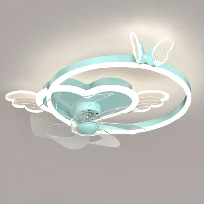 Blue 2-Light Flush-Mount Type