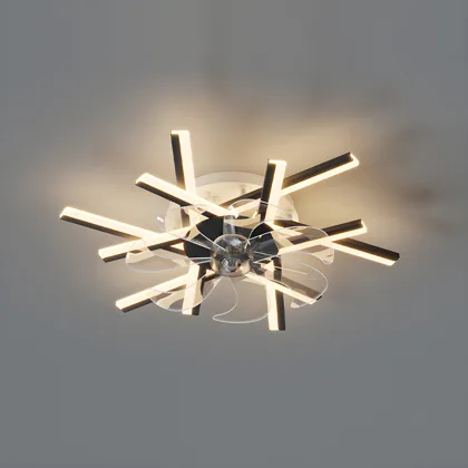 Black 20-Light Flush-Mount Type