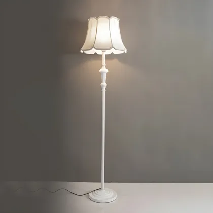 White 1-Light Fabric Classic