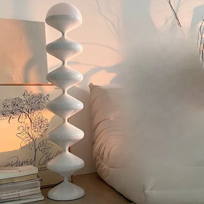 White 1-Light Acrylic Novelty