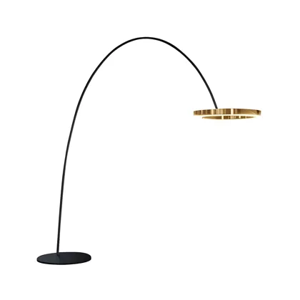 Black 1-Light Acrylic Arc