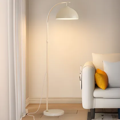 Matte White 1-Light Iron Classic