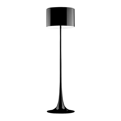 Black 1-Light Aluminum Floor Lamps
