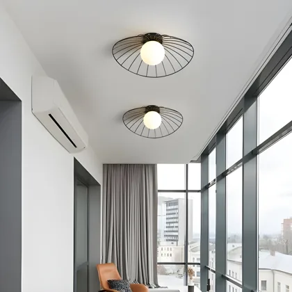 Walnut 1-Light Acrylic Island Lights