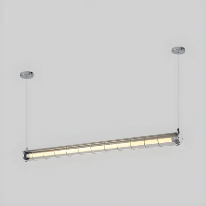Black 1-Light Glass Island Lights