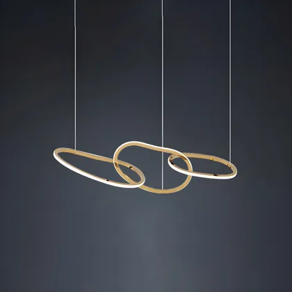Gold 3-Light Silicone Linear