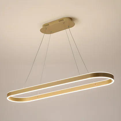 Gold 2-Light Silicone Geometric