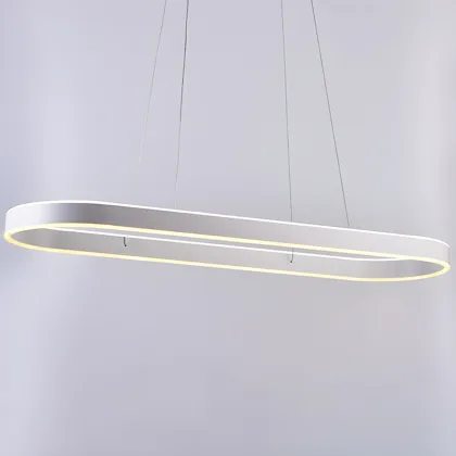 White 2-Light Acrylic Geometric