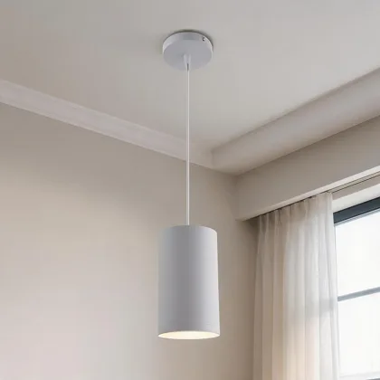 Black 1-Light Acrylic Cylinder