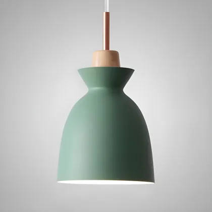 Yellow 1-Light Aluminum Bell Shape