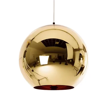 Gold 1-Light Glass Globe