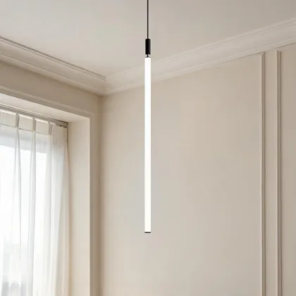 Black 1-Light Acrylic Cylinder