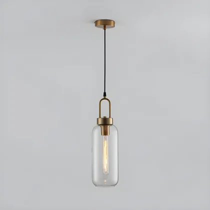 Clear 1-Light Glass Canister