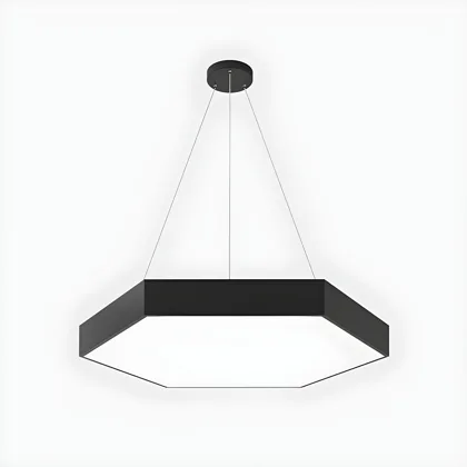 Black 1-Light Acrylic Geometric