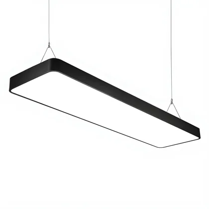 Black 1-Light Aluminum Square / Rectangular