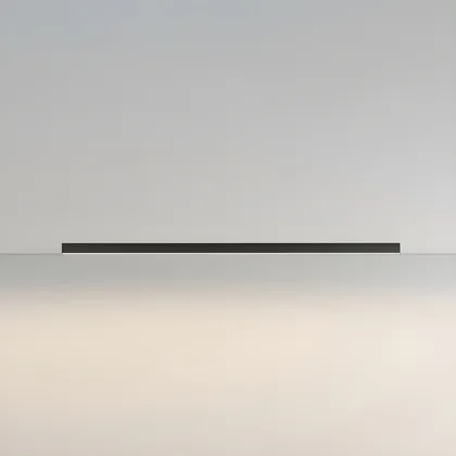 Black 1-Light Acrylic Flush Mount