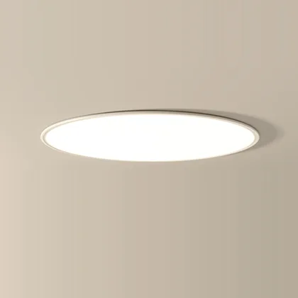 White 1-Light Acrylic Flush Mount