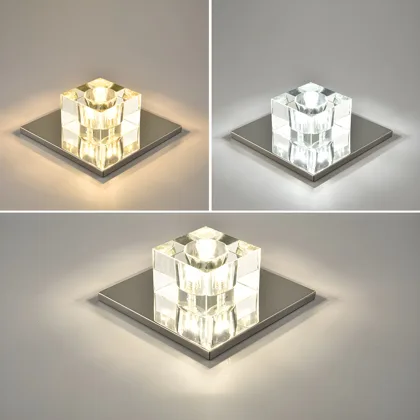 Clear 1-Light Flush Mount