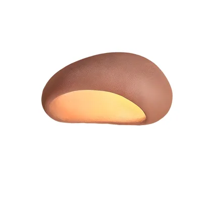 White 1-Light Plastic Flush Mount