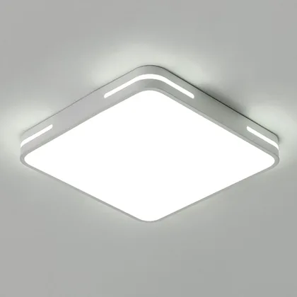 White 1-Light Acrylic Flush Mount