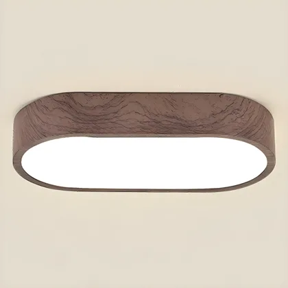 Walnut 1-Light Acrylic Flush Mount
