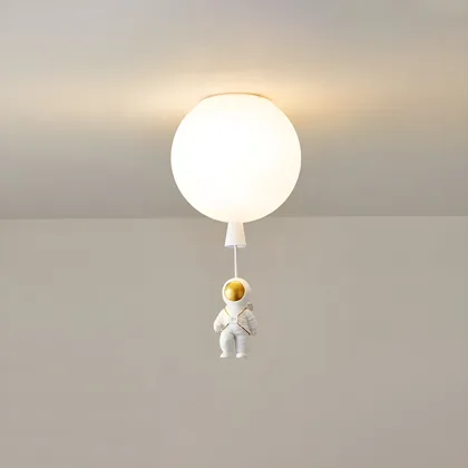 White 1-Light Flush Mount