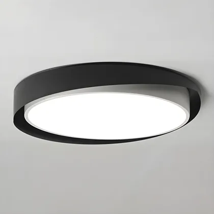 Red 1-Light Acrylic Flush Mount