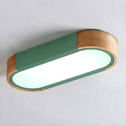 White 1-Light Plastic Flush Mount
