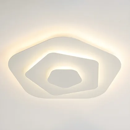 White 3-Light Acrylic Flush Mount