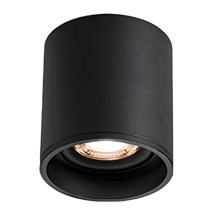 White 1-Light Aluminum Flush Mount